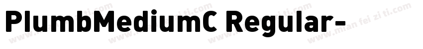 PlumbMediumC Regular字体转换